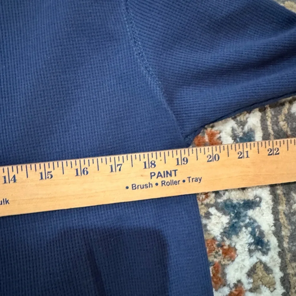 NWT Sun River Men PullOver Blue Size XL‎ Waffle Long Sleeve